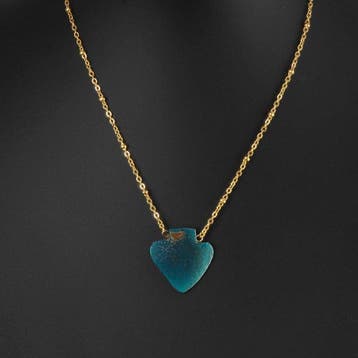 Oud-Romeins Ketting met Romeins glas amulethanger