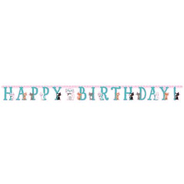 Party Cats Slinger Happy Birthday 2,1m, Verzenden, Nieuw