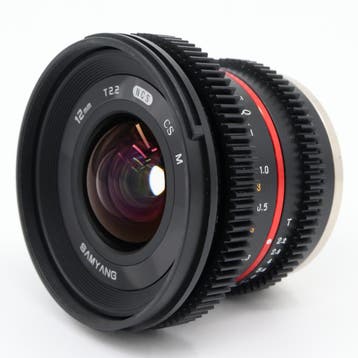 Samyang 12mm T2.2 NCS VDSLR Canon EOS M | Occasion, Audio, Tv en Foto, Ophalen of Verzenden, Nieuw