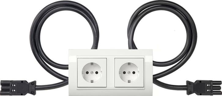 Gira Standaard 55 Dubbele SCHUKO Stopcontact Met Frame -, Doe-het-zelf en Bouw, Elektriciteit en Kabels, Verzenden