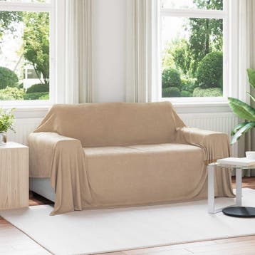 vidaXL plaid Camel 280 x 210 cm 0.8 kg Fleece, Huis en Inrichting, Slaapkamer | Bedden, Verzenden, Nieuw