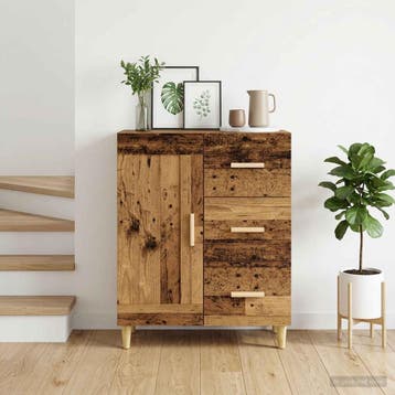 vidaXL Dressoir Oud hout 69,5 x 34 x 90 cm Bewerkt hout, Verzenden