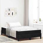 vidaXL Boxspring bed met matras Zwart 120 x 200 cm Stof, Verzenden, Nieuw