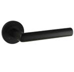 Deurklink Tavira op rond rozet PVD zwart