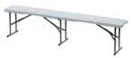 Inkapbare kunststof bank 1820W | 1820x280x435(h)mm, Verzenden