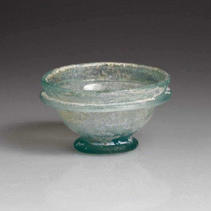 Oud-Romeins Glas kommetje - 39 mm, Antiek en Kunst, Antiek | Overige Antiek