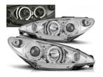 Angel Eyes koplampen Chrome geschikt voor Peugeot 206, Auto-onderdelen, Verzenden, Nieuw, Peugeot