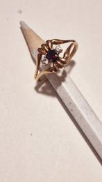 Zonder minimumprijs - Ring - 9 kt. Geel goud - Diamant, Nieuw