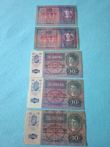 Oostenrijk. - 8 banknotes - various dates (Zonder