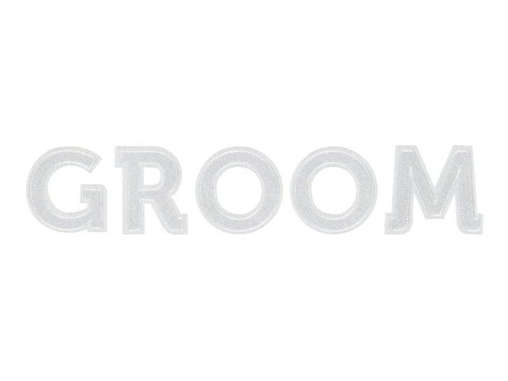 Strijk Embleem Groom 30cm, Hobby & Loisirs créatifs, Articles de fête, Envoi