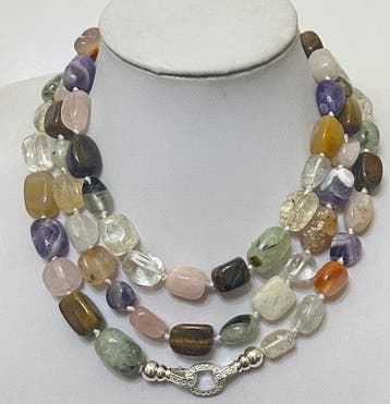 Péridot, Œil de tigre; Quartz rose; Quartz cristallin;, Collections, Minéraux & Fossiles