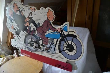 Moulinsart - Beeldje - PLV - TinTin et Les Dupont(d)s sur la, Boeken, Stripverhalen, Nieuw