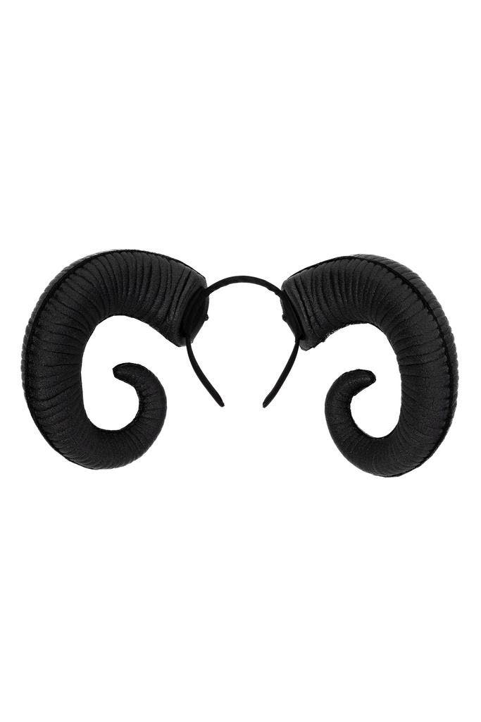 Haarband Hoorns Zwart Diadeem Demoon Duivel Ram Bok Schaap S, Kleding | Dames, Carnavalskleding en Feestkleding, Nieuw, Ophalen of Verzenden