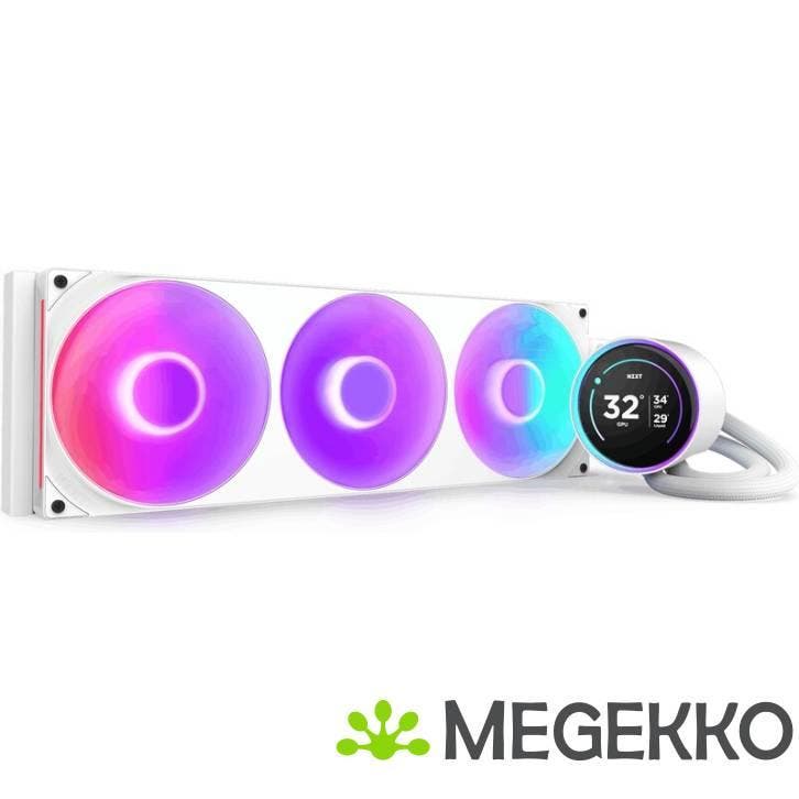 NZXT Kraken Elite 420 V2 RGB White, Computers en Software, Computerkoelers, Nieuw, Verzenden