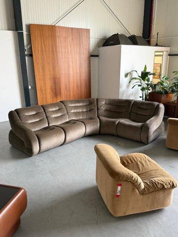 Sofa (5) - Textiel - Italiaanse bank in mid-century-stijl, Nieuw