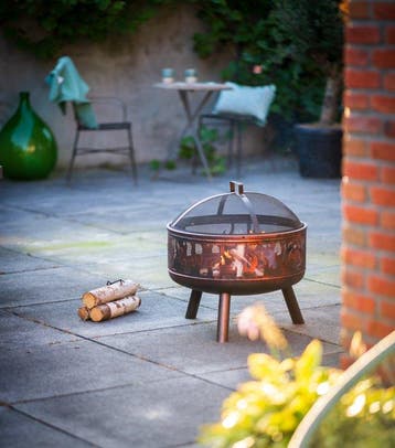 Kachel - Staal - Blazer Fire Bowl Brons