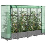 vidaXL Plantenbak verhoogd met kashoes 160x40x123 cm, Verzenden