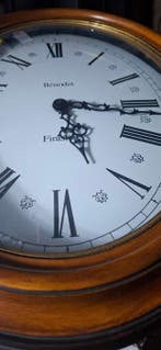Horloge murale - Bois, Laiton - 1960-1970, Antiquités & Art, Antiquités | Horloges