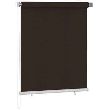 vidaXL Rolgordijn voor buiten 120x140 cm bruin, Verzenden, Nieuw