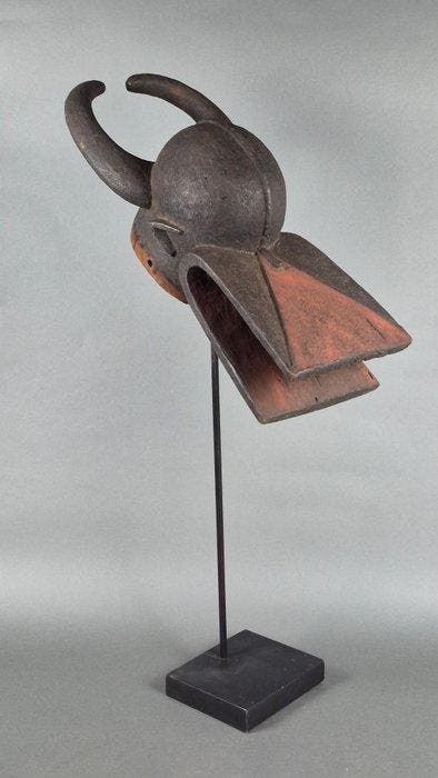 Prachtig masker - baan - Nigeria (Zonder minimumprijs), Antiek en Kunst, Kunst | Niet-Westerse kunst
