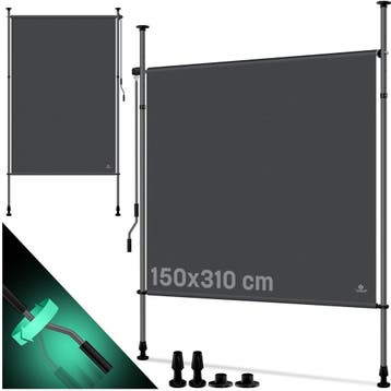 Klemluifel - Balkon luifel - Verticale luifel - 150x310 cm -, Verzenden, Nieuw