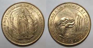 2002 France Komitat 65 Lourdes Heilig Bernadette Mit Muen..., Postzegels en Munten, Verzenden