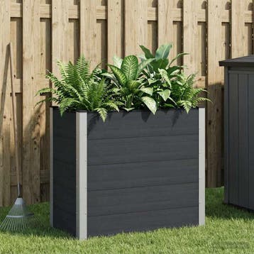 vidaXL Verhoogde plantenbak Zwart 100 x 50 x 91 cm WPC en, Verzenden