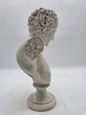 sculptuur, Busto di Hermes - 32 cm - marmerpoeder