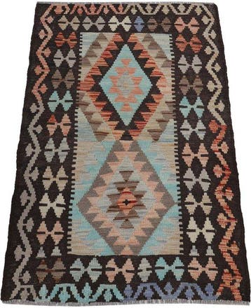 Handgeweven Designer Kelim – Afghan Design - Kelim - 122 cm, Nieuw
