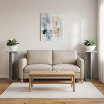 vidaXL Plantenstand 2 st Grijs Sonoma 25 x 25,5 x 60,5 cm, Verzenden