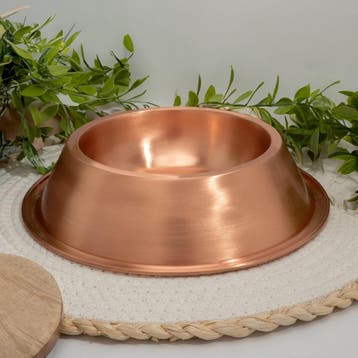 Puur koperen hondendrinkbak - zware uitvoering (575 gr), Ophalen of Verzenden, Nieuw