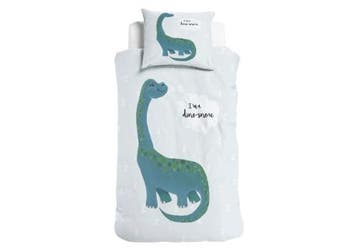 Little Monster Im a Dino-Sore Blauw - 155 x 220