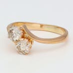 Ring - 18 karaat Roségoud Diamant (Natuurlijk) - Toi et Moi, Nieuw