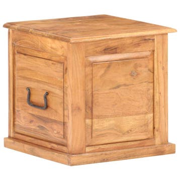 vidaXL Kist 40x40x40 cm massief acaciahout, Verzenden