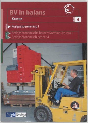 BV in balans Kosten 4 Leerboek - van Heeswijk, Boeken, Verzenden, Nieuw