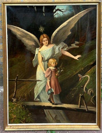 École européenne (XIX) - Religieuze voorstelling