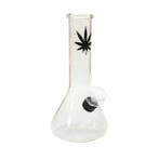 Glazen Bong 15cm - Black Leaf, Verzamelen, Verzenden, Nieuw