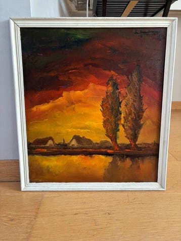 Leo Jordaens (1944-2000) - Landschap, Antiek en Kunst, Kunst | Schilderijen | Klassiek