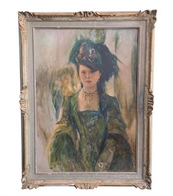 Pietro Gaudenzi (1880-1955) - Ritratto di donna