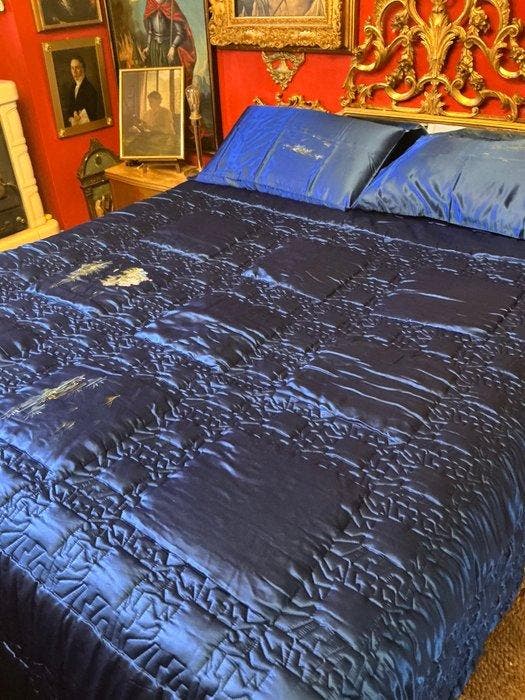 di fiorano - matrimoniale - Sprei - 260 cm - 240 cm -, Antiek en Kunst, Antiek | Tapijten, Tafelkleden en Textiel