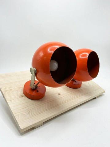 Lamp - Staal - Twee wandlampen