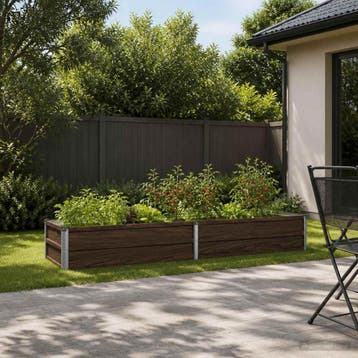 vidaXL Verhoogde Tuinbak Zwart 160 x 40 x 24 cm koudgewalst, Verzenden