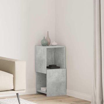 vidaXL Hoekkast 30,5x30x65cm Bewerkt hout Beton Grijs, Verzenden, Nieuw