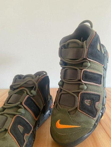 Nike - Air More Uptempo ’96 “Cargo Khaki / Alpha Orange -