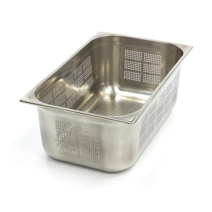 Gastronorm Bak - 1/1 GN - 20 cm Diep - RVS - Geperforeerd, Articles professionnels, Horeca | Équipement de cuisine, Envoi