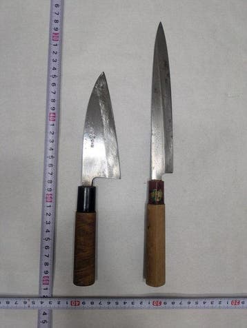 Keukenmes - Staal, Hout - Japan - Japanse vervaardigde