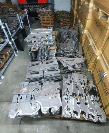 snelwissel aanlas oren voor de shovel en verreiker, Ophalen of Verzenden