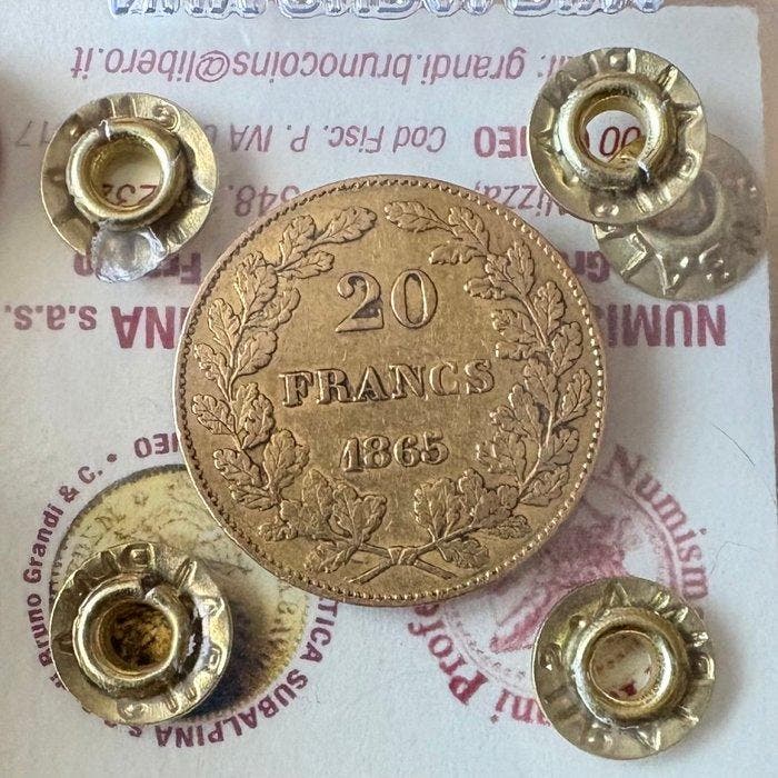 België. Leopold I. 20 Francs 1856, Postzegels en Munten, Munten | Nederland