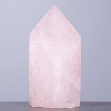 Elegante rozenkwartspunt - Natuurlijke Rozenkwarts Obelisk -
