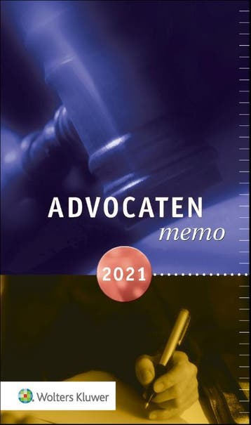 Advocatenmemo 2021 9789013162684, Verzenden, Zo goed als nieuw